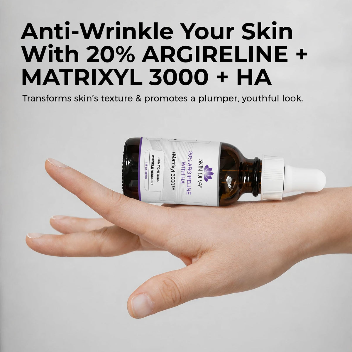 SKIN DEVA held in hand for size comparison to aid purchase decision