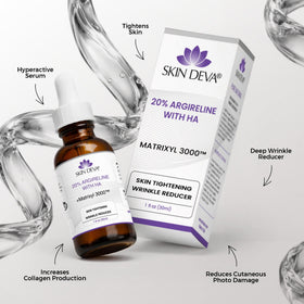 SKIN DEVA pump dispensing a drop highlighting precise application and control