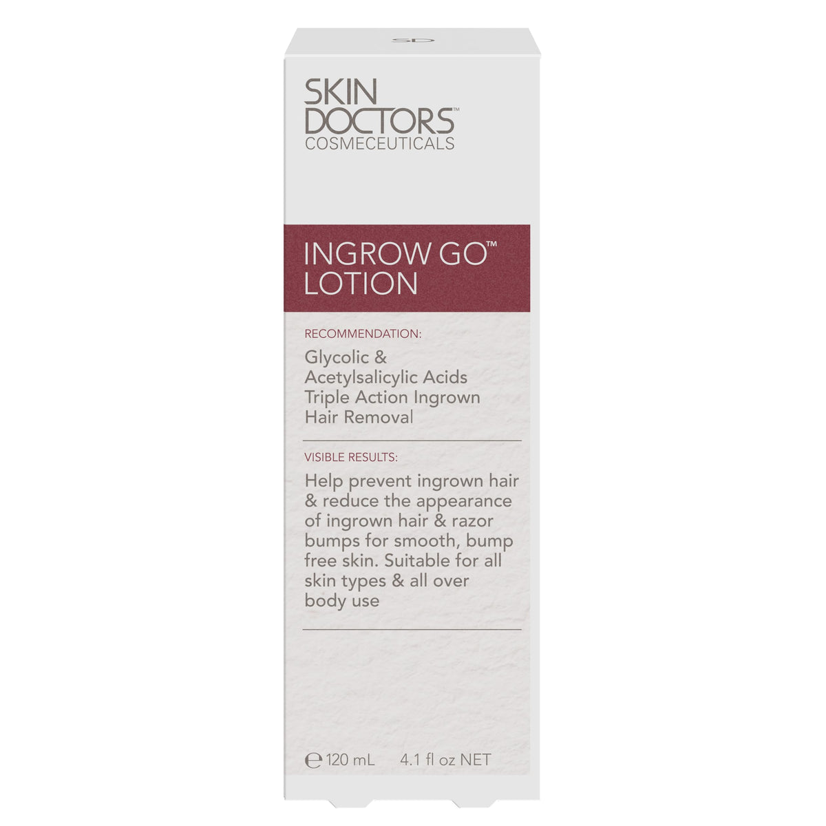 Skin Doctors front packaging showing clear product name and size benefit
