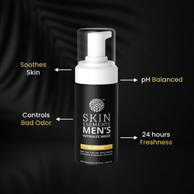 Skin Elements foamy texture close-up demonstrating easy rinse and gentle cleanse