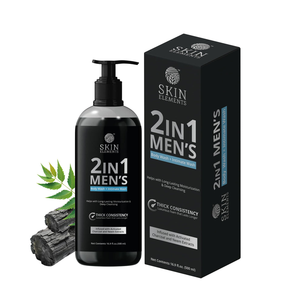Skin Elements front label bottle showing product name and benefits