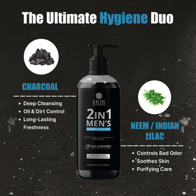 Skin Elements pump dispensing shower gel for quick, mess-free use