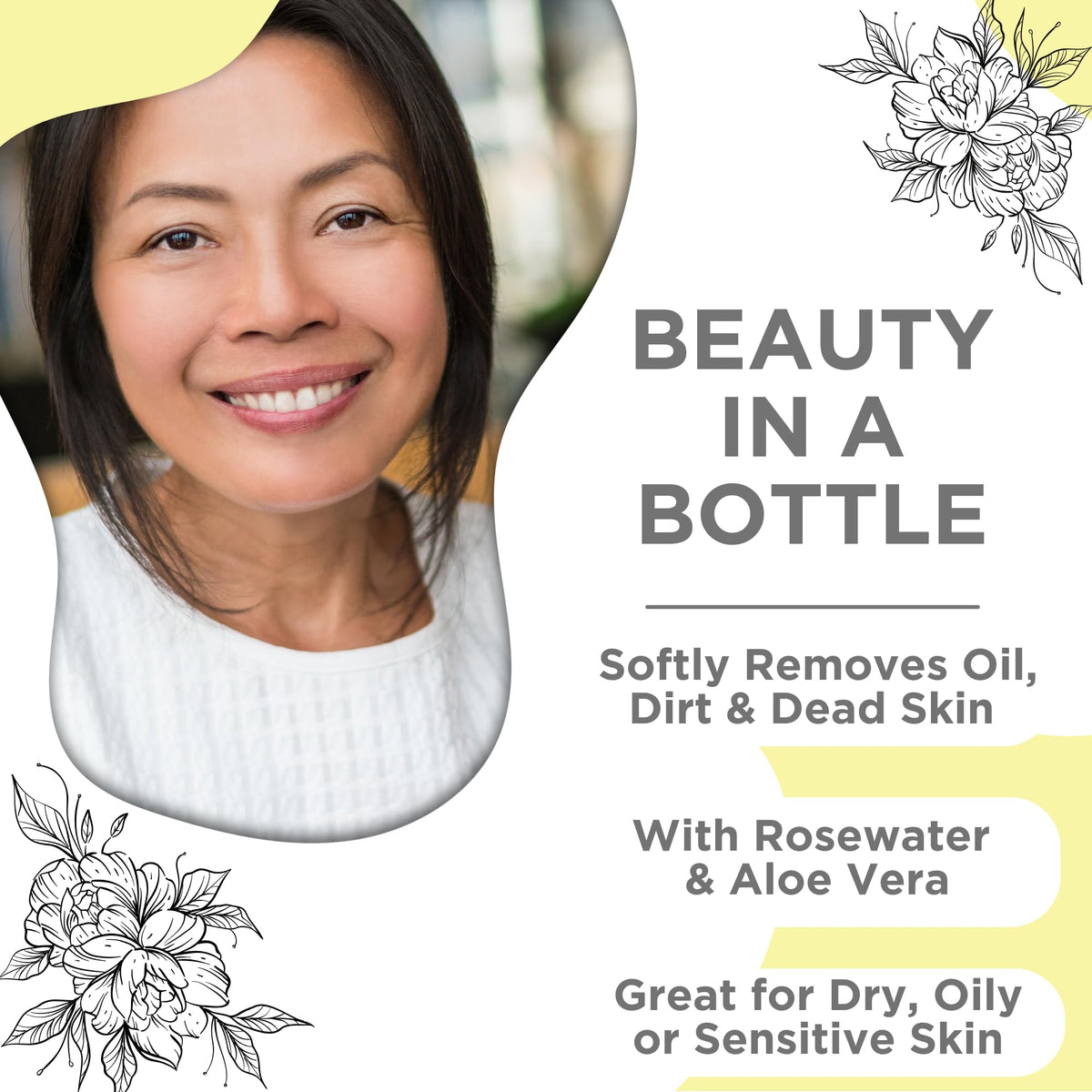 Skin Nation label with aloe and chamomile emphasizing calming ingredients
