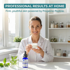 Skin Perfection counting drops to create a 2% peptide concentration accurately