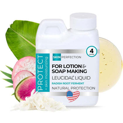 Skin Perfection front label showing product name and natural preservative benefits