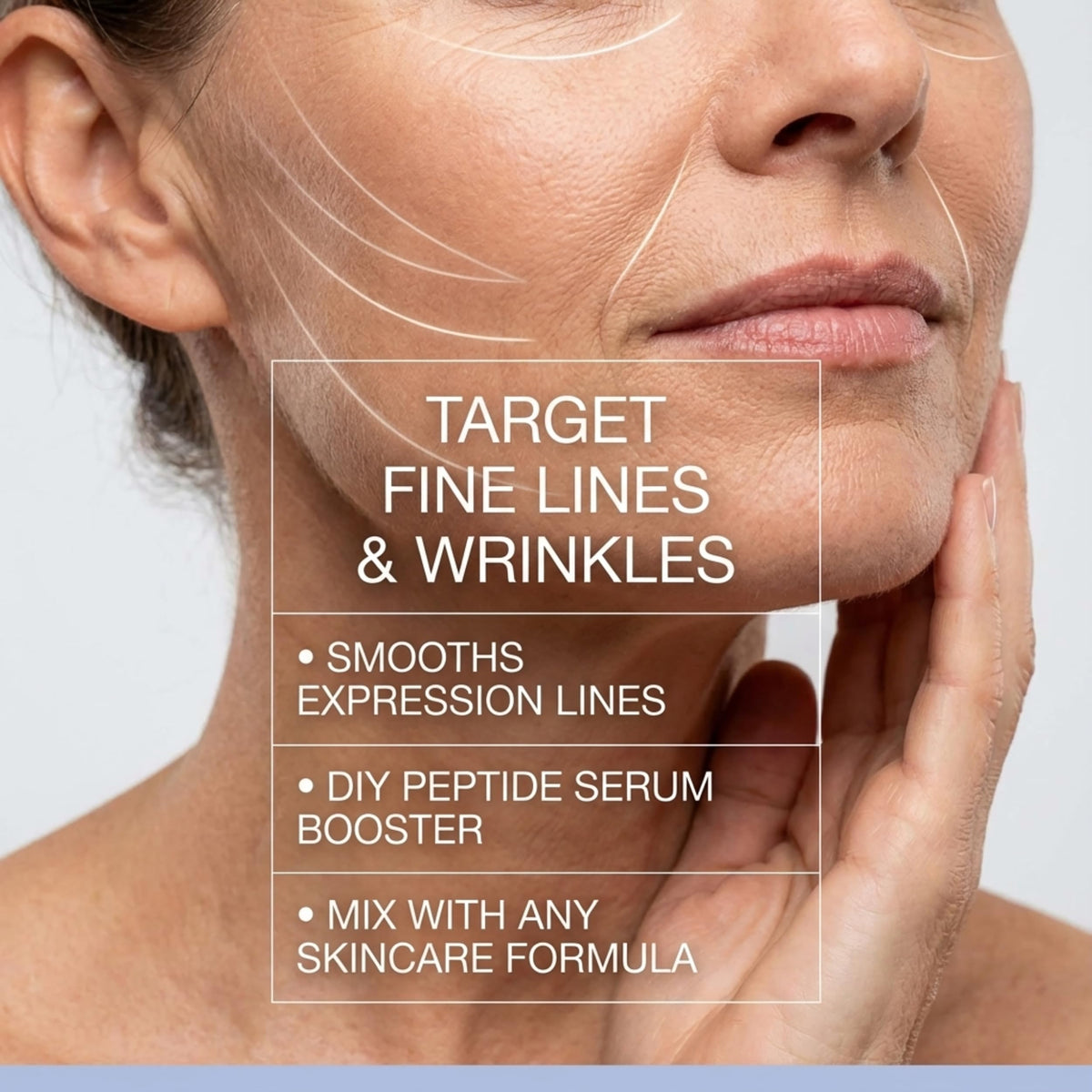 Skin Perfection dropper dispensing peptide booster for precise measuring