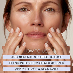 Skin Perfection 0.5oz size comparison showing compact peptide booster