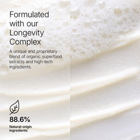 /skin regimen/ Longevity Complex ingredients display highlighting antioxidant benefits