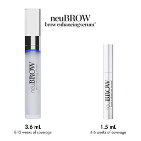 Skin Research Laboratories neuBROW on bathroom counter lifestyle scene suggesting daily routine