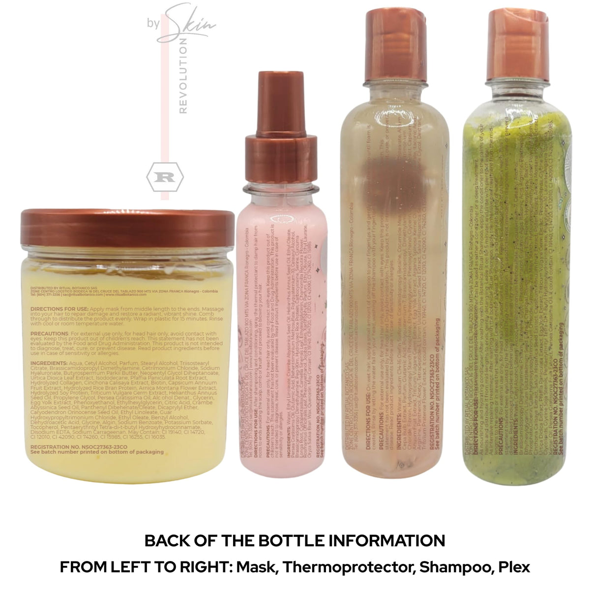 Close-up of Ritual Botánico keratin texture showing rich oils and nourishing formula