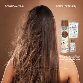 Skin Revolution product being applied in salon demonstrating smoothing result