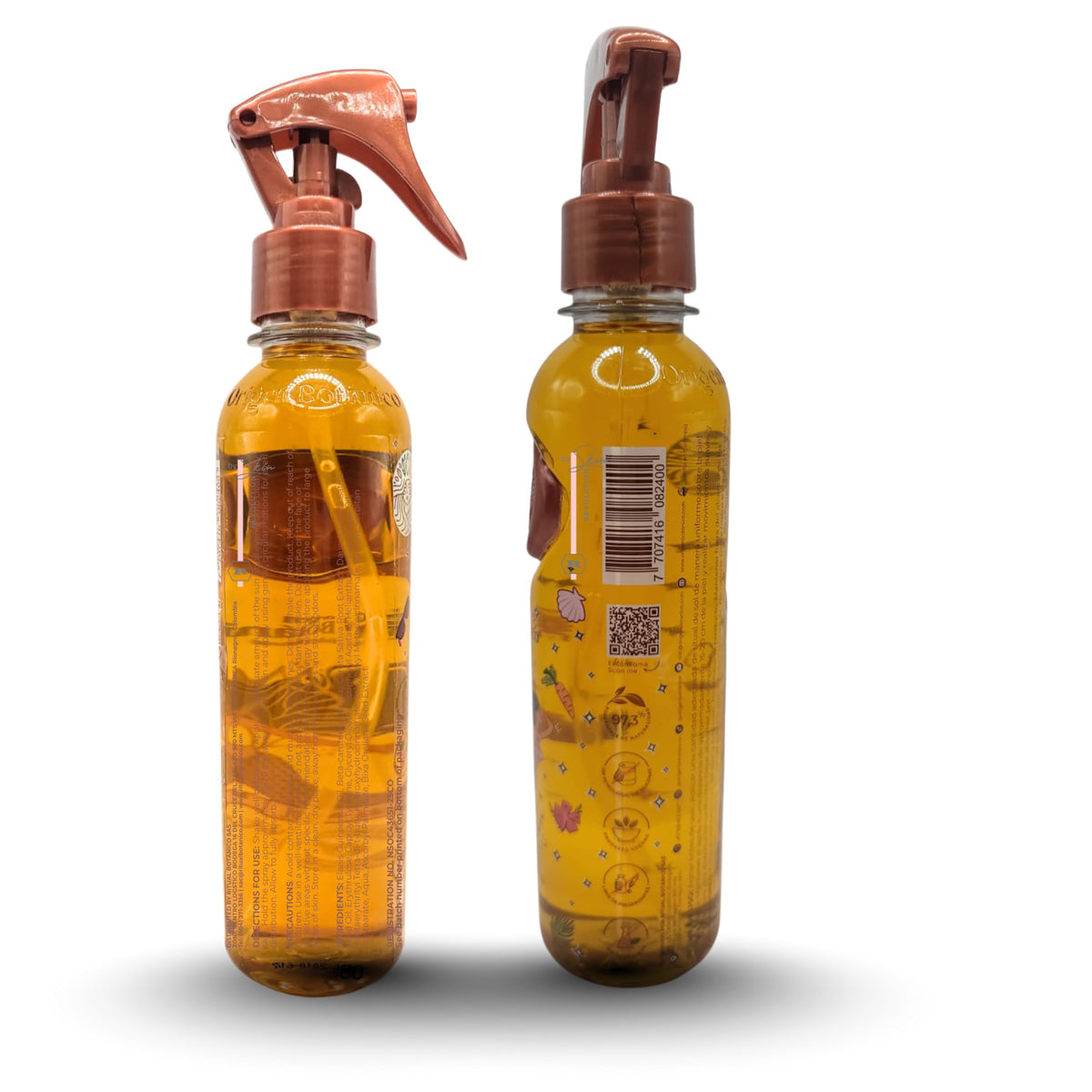 Skin Revolution back label detailing ingredients list for informed ingredient benefits