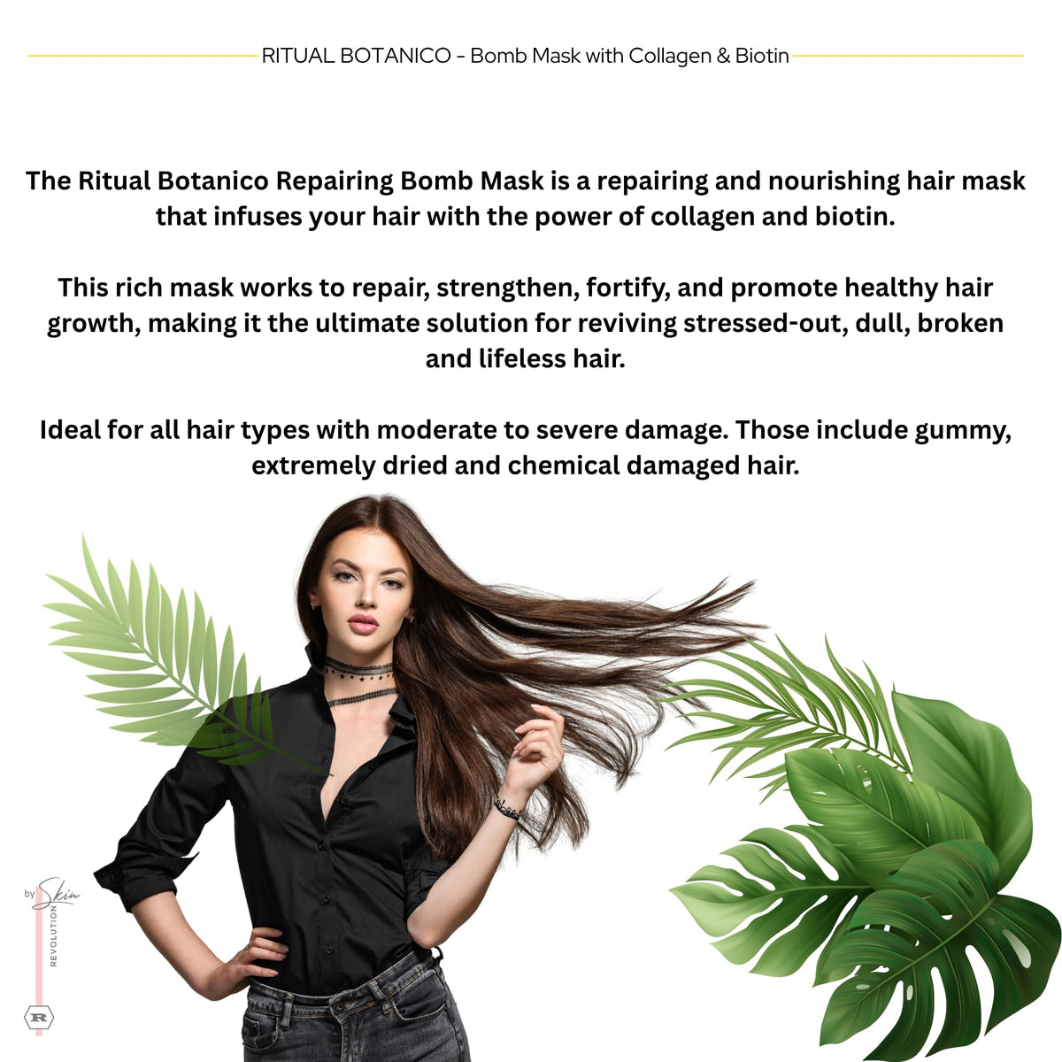 Skin Revolution stylist applying keratin treatment for salon-quality smoothness