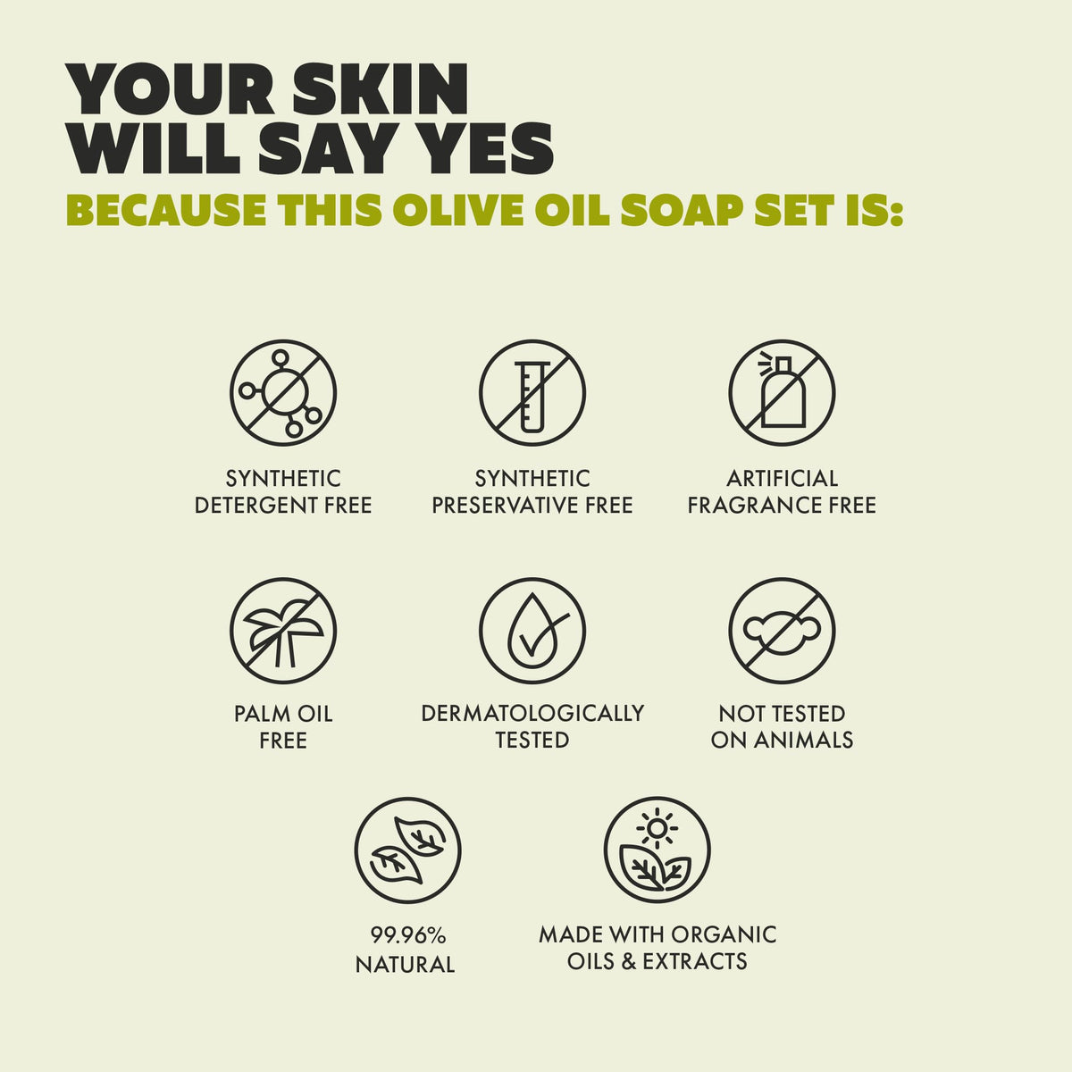 Skin Said Yes close-up of soap surface texture highlighting pure olive oil quality