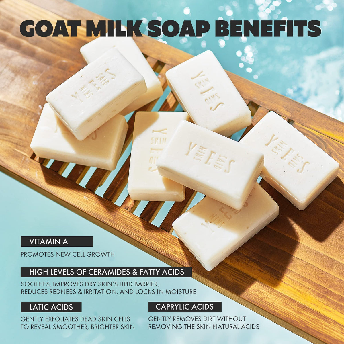 Skin Said Yes triple-milled close-up showing dense soap texture and durability