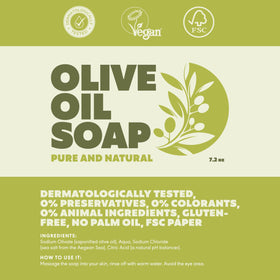 Skin Said Yes label showing ingredient list and vegan, palm-free benefits