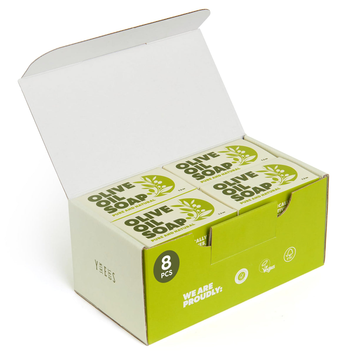 Skin Said Yes front packaging showing eight bars and product name, highlights value