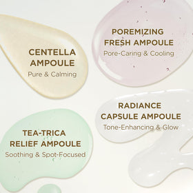 SKIN1004 ampoules staged in bathroom routine for layering and hydration