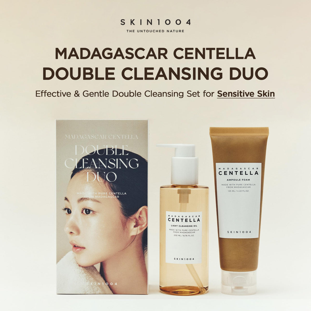 SKIN1004 centella cleansing oil pump detail demonstrating easy dispensing and precise application
