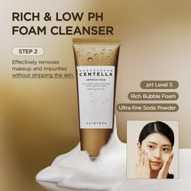 SKIN1004 duo contents flatlay with both cleanser bottles to show full gift-set contents