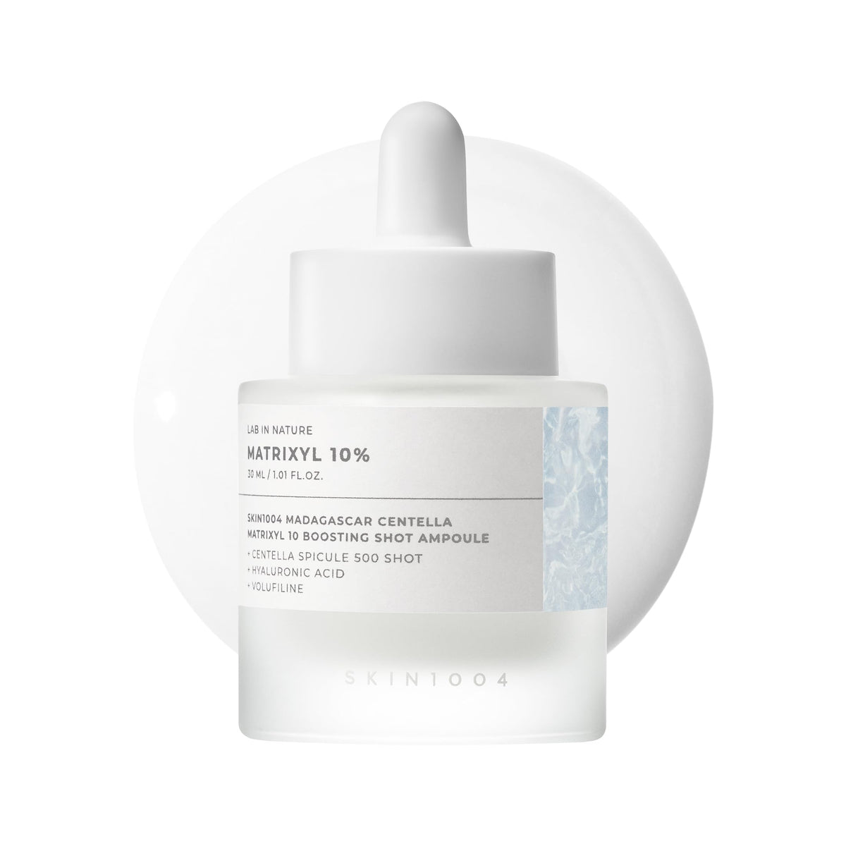 SKIN1004 front bottle packaging showing product benefits and branding