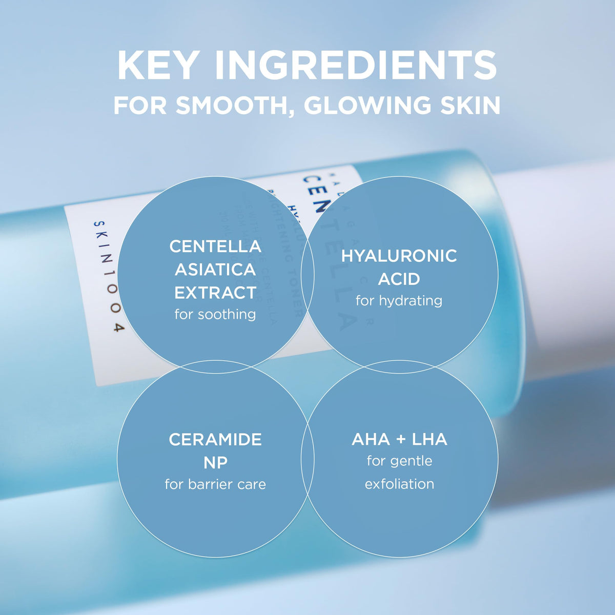 SKIN1004 application on cotton pad for gentle exfoliation and cleansing