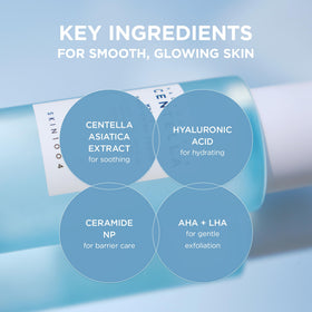 SKIN1004 application on cotton pad for gentle exfoliation and cleansing