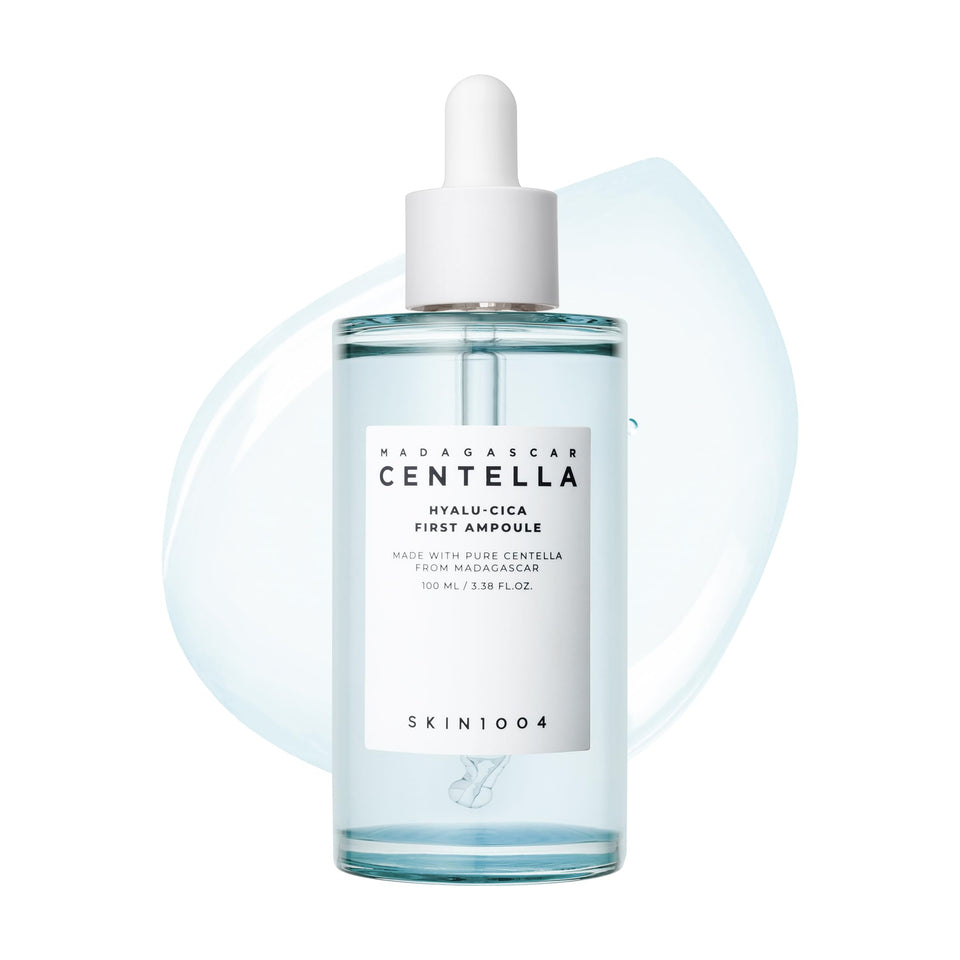 SKIN1004 front packaging showing ampoule bottle and benefits