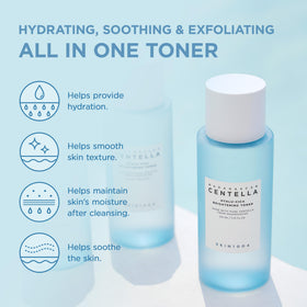 SKIN1004 label close-up showing key ingredients and calming benefits