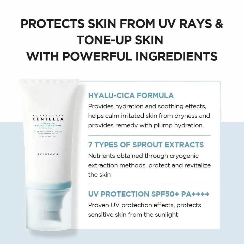 SKIN1004 ingredients label close-up showing centella and hyaluronic acid
