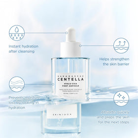 SKIN1004 texture close-up showing watery serum for lightweight hydration