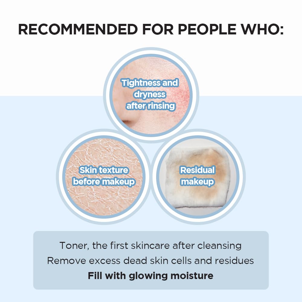 SKIN1004 toner applied on cotton pad showing mild exfoliation and gentle pore cleansing