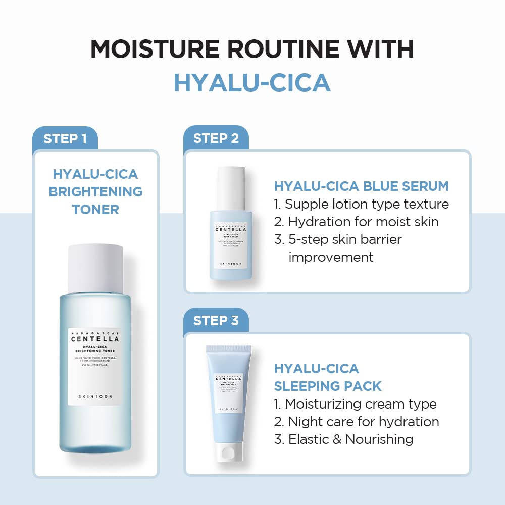SKIN1004 toner staged with serums showing compatibility in multi-step skincare routines