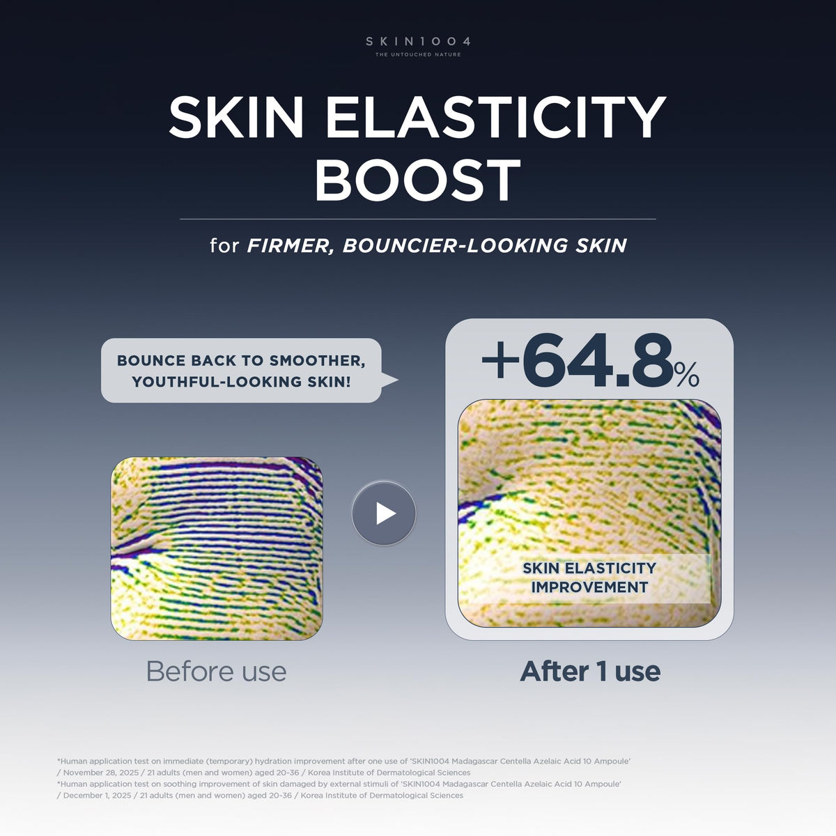 SKIN1004 close-up of Centella asiatica leaf extract, soothing botanical benefit