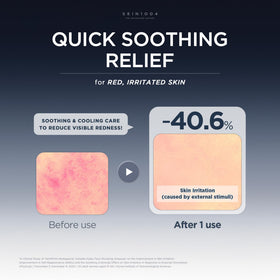 SKIN1004 label showing ingredients list, transparency and gentle formulation benefit