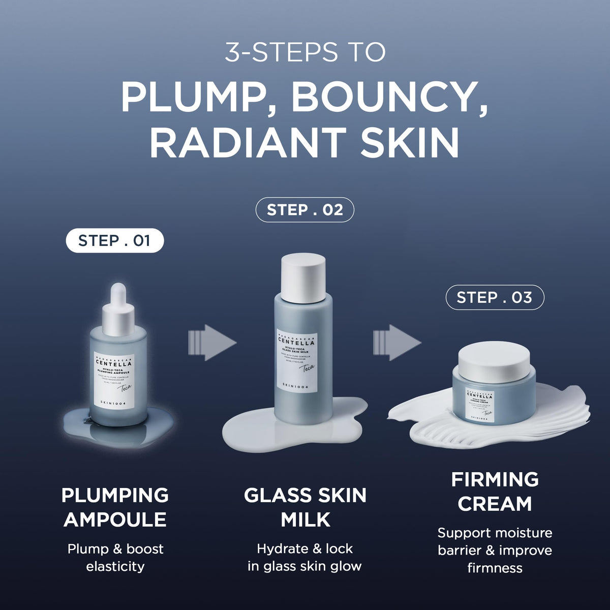 SKIN1004 lifestyle shot of dewy skin after use, everyday radiant complexion benefit