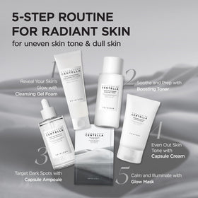 SKIN1004 on bathroom shelf during morning routine suggesting easy daily use