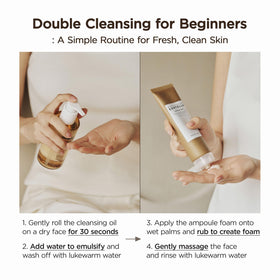 SKIN1004 lifestyle bathroom routine scene with duo showing daily skincare ease