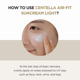 SKIN1004 applied outdoors with sunlight showing broad-spectrum protection benefit