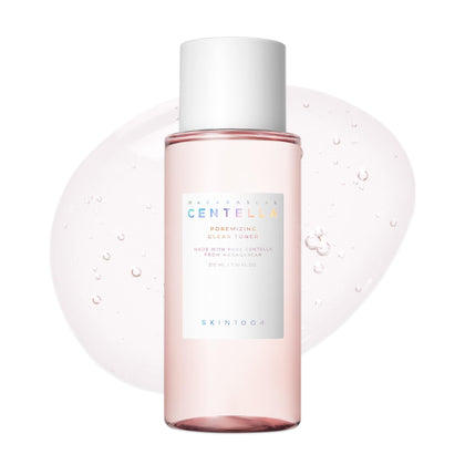 SKIN1004 front packaging showing bottle and clear toner benefits
