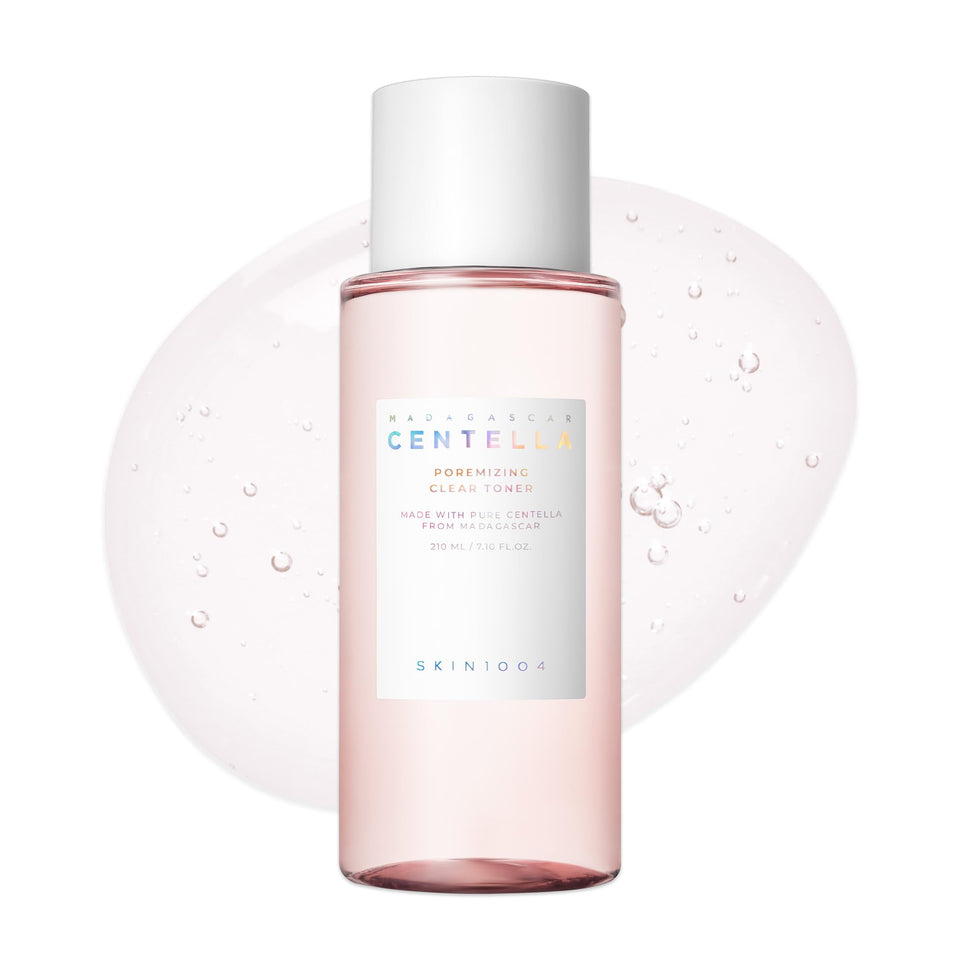 SKIN1004 front packaging showing bottle and clear toner benefits