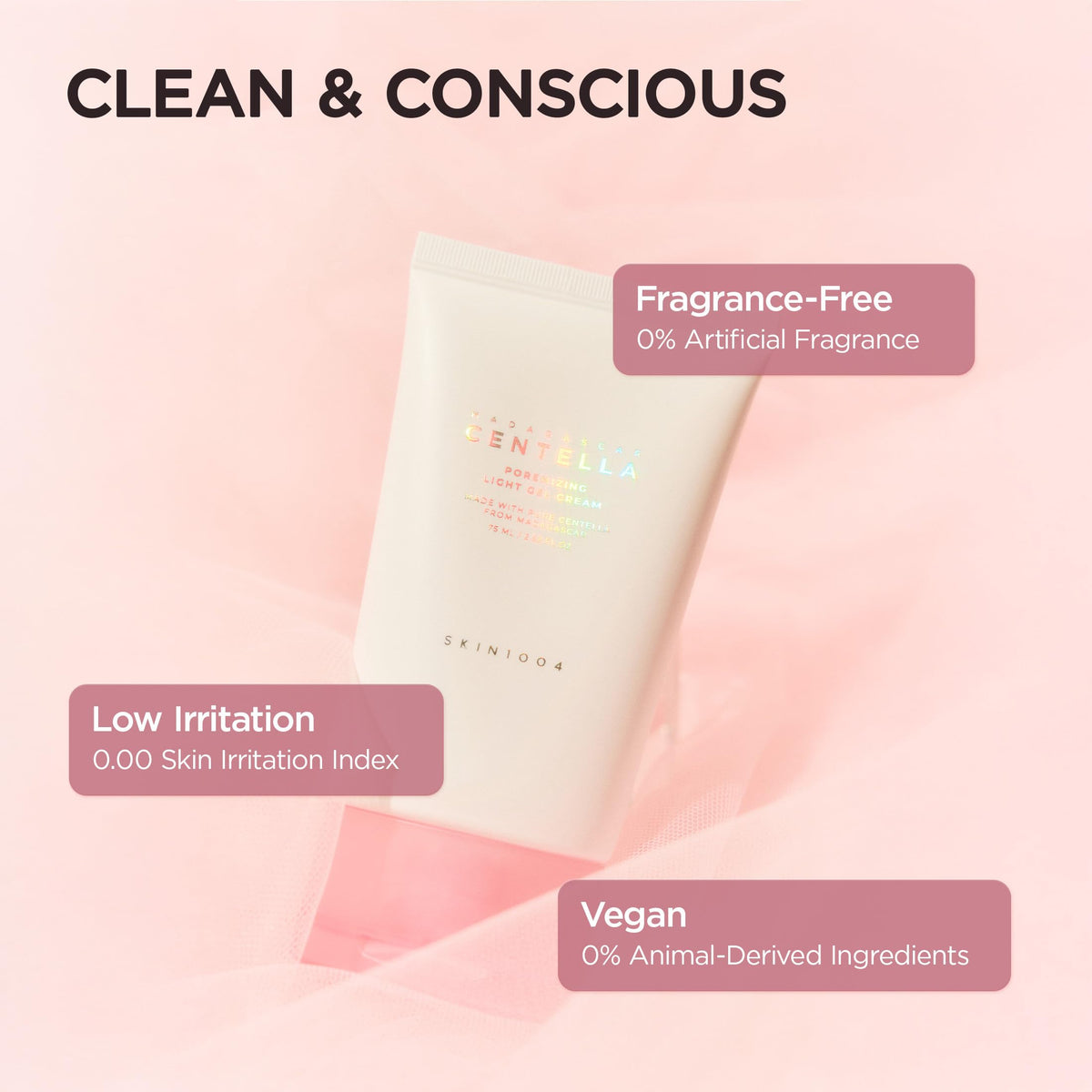 SKIN1004 size comparison with 75ml jar showing travel-friendly convenience