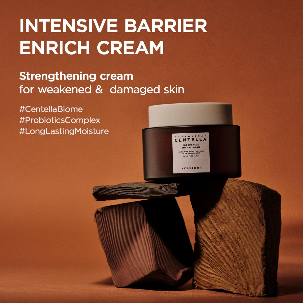SKIN1004 cream texture close-up highlighting rich hydrating formula