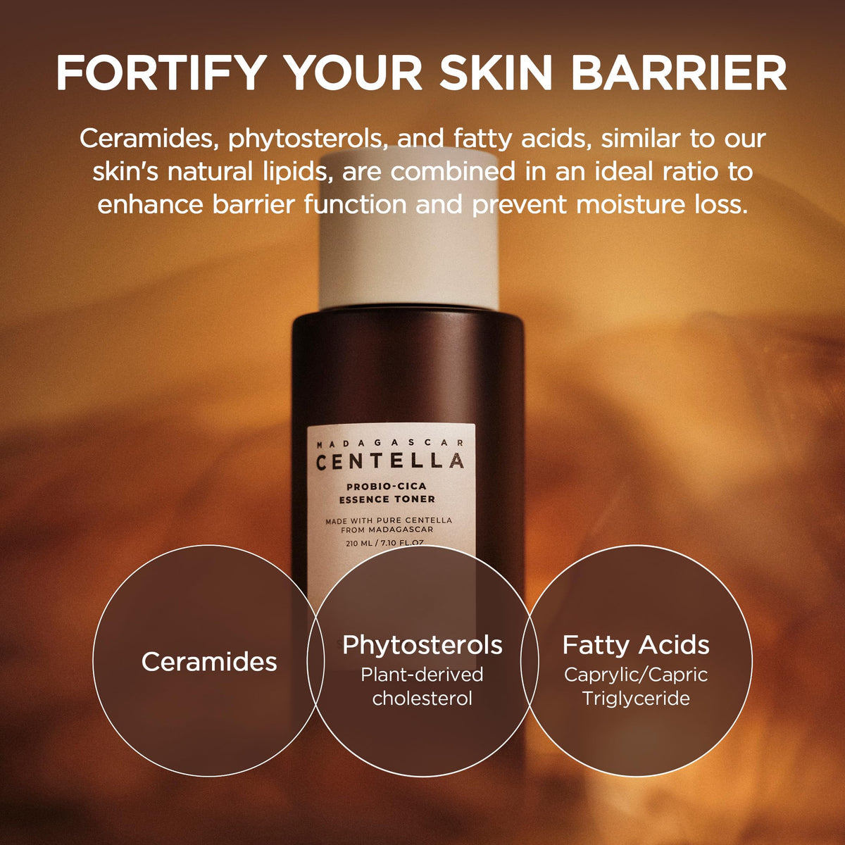 SKIN1004 droplet on skin showing fast absorption and calming hydration