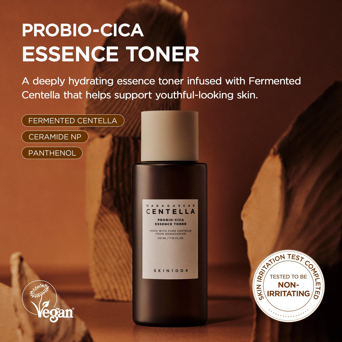 SKIN1004 essence pouring into palm demonstrating lightweight hydrating texture