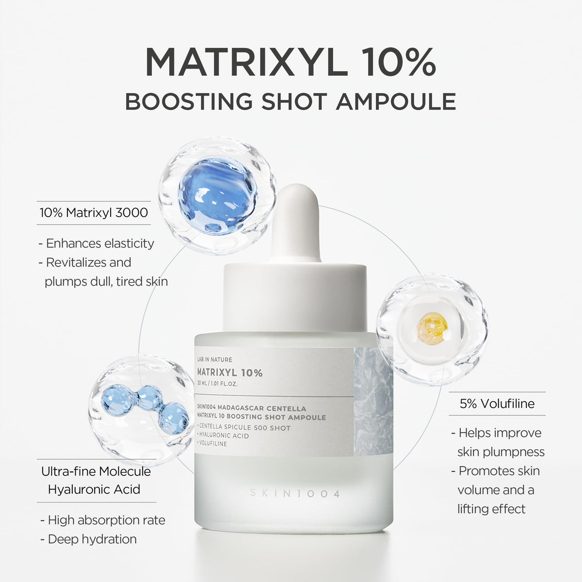 SKIN1004 serum texture close-up highlighting lightweight hydration
