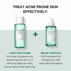 SKIN1004 bottle on bathroom shelf lifestyle scene showing everyday routine benefit