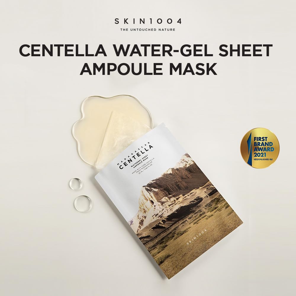 SKIN1004 close-up of watergel sheet texture showing soft gel for better essence absorption