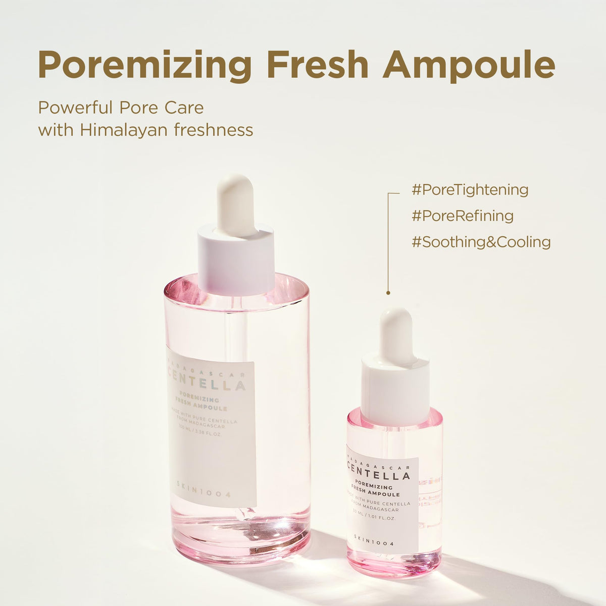 SKIN1004 texture shot of Tone Glowing Capsule ampoule for luminous skin