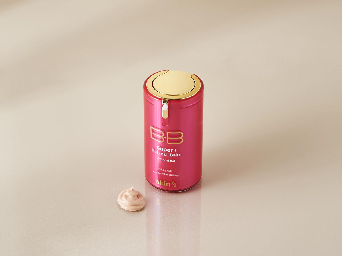 SKIN79 BB cream in bathroom routine showing quick-apply benefit for mornings